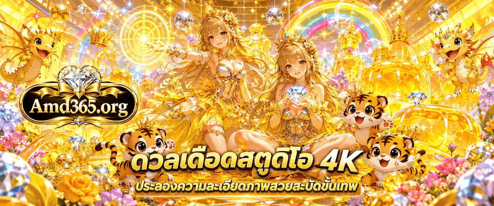 แบนเนอร์ระบบดวลเดือดสตูดิโอ 4K แนะนำการประลองความละเอียดภาพสวยสะบัดขั้นเทพ กับ AMD365